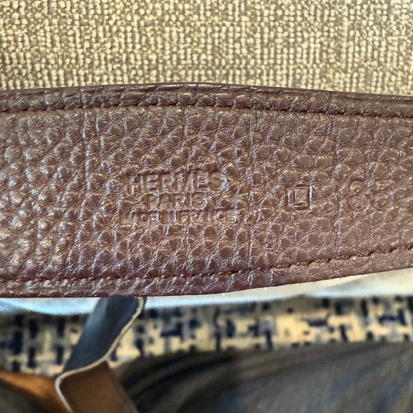 Hermes Black/Brown Reversible Belt (Size 85) - Picture 7 of 7